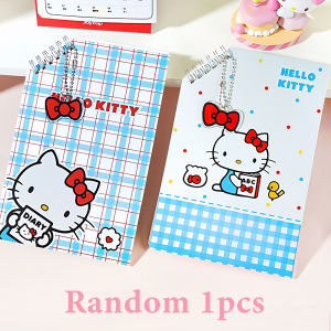 Sanrio | Genuine Hello Kitt Diagonal Spiral Notebook Sanrio A5 Loop Buckle Handbook Cartoon School Office Stationery Supplies Girls Gifts
