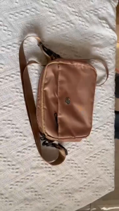 SPS BAGS#4077 Fashionable lightweight waterproof nylon crossbody sling bag designed for casual and travel use