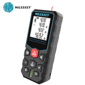 Mileseey Laser Distance Meter X5 X6 Laser Rangefinder 40M 60M 100M for Measuring Distance Area Volume Laser Measurement Tools Bubble Mute Intelligent Laser Measure Rangefinder