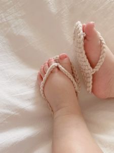 รองเท้าแตะเด็กกำเนิด INS วินเทจ รองเท้าแตะเด็กบ้าน รองเท้าเดินก่อนวัย 3 เดือน รองเท้าผ้าฝ้ายสำหรับเด็กชายและเด็กหญิง