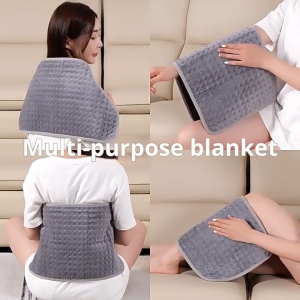 Pain Relief Back Effective Electric Heating Pad 9-level temperature adjustment 4-level timer Neck Portable Physiotherapy Hot Compress to Relax Back Shoulder Muscles