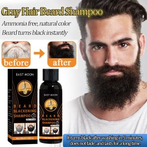 White to Black Hair Shampoo Perfect for Mens Hair Care Mens Black Hair Strengthening Shampoo