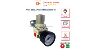 Van Điều Áp Khí Nén AR2000-02-Chất Liệu Hợp Kim Nhôm-Chính hãng