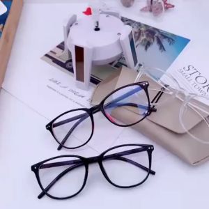 kacamata minus wanita dan pria terbaru frame combinasi model kotak 0.50 sd 4.00 gratis box dan lap