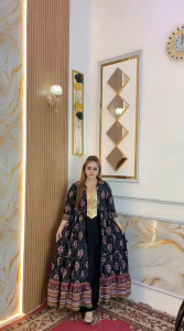 Gamis Hindi Ladigan Rayon Premiyum LD 110 PB 138 Belahan Depan