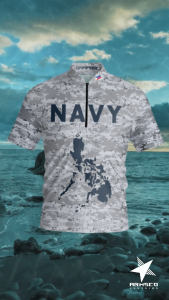 Philippine Navy PN 1 Camouflage Polo Shirt | Military Uniform Style | Graprix