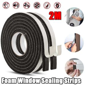 【XZSunflower】Foam Door Window Sealing Strip Tape Insect Protection Soundproof Home Insulation Sealing Tape Furniture Protection