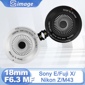 SG Image 18mm F6.3 APS-C Manual Focus MF Prime Lens for Mirrorless Camera Nikon Z Sony E M43 Mft Fuji X XT20 ZVE Z8 Z9 Z6 XT3 EP
