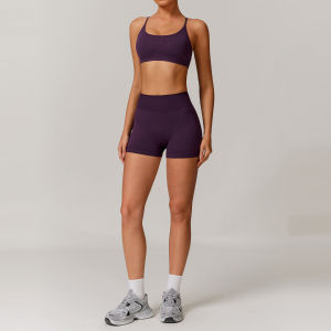 QYUED | Bộ Đồ Yoga Co Dãn Nhanh Khô Đẹp Không Seam