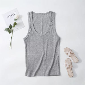 Áo Vest Cổ U Co Giãn Đa Năng Thời Trang Phong Cách Châu Âu Ôm Vừa Vặn Không Tay Bằng Polyester Mùa Hè 2025 Dành Cho Cả Nam Và Nữ