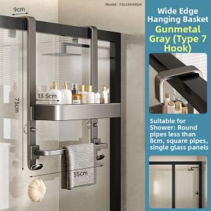 MEISITEKEKE | Bathroom Shower Glass Door Towel Rack