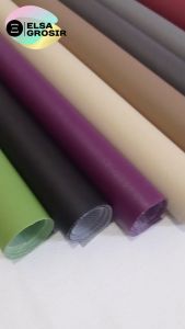 Background konten Ukuran 70x50 18 warna polos - bahan kulit sintetis - waterproof awet & tahan lama