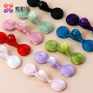 กระดุมหยกทำมือสำหรับตกแต่งเสื้อผ้าสไตล์จีนโบราณ เครื่องประดับตกแต่งกระดุมหยกสำหรับเสื้อผ้า DIY วัสดุผ้าบิดา