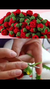 ผ้าห่มช่อกุหลาบทอมือแพคเกจวัสดุ DIYสร้างสรรค์แฮนด์เมดโครเชต์ ผ้าห่มช่อกุหลาบช่อดอก นแม่แฟนของขวัญวันเกิด