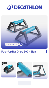Decathlon Push-Up Bar Grips Fitness equipment gym
