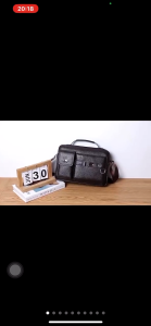 KENBAGS#407 Crosbosy Men`s bag featuring large capacity with adjustable shoulder strap top handle for hand-carrying
