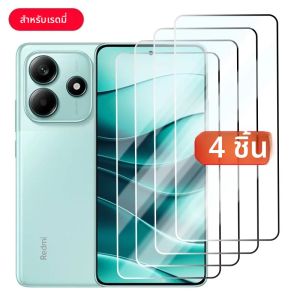4PCS ป้องกันหน้าจอสําหรับ Xiaomi Redmi 12C 10C 13C 14C 9T 12 13 9 กระจกนิรภัยสําหรับ Redmi หมายเหตุ 13 12 11 10 14 9 Pro 12S 11S 10S