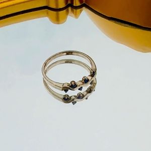 LEBLANC แหวนเงิน พลอยไพลิน รวม 0.12 กะรัต ขนาด 51