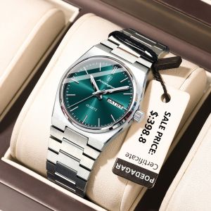 POEDAGAR Luxury Women Watch Stainless Steel Ladies Watch Waterproof Luminous Date Week Womens Watch Elegant Wristwatch Original Quartz Watch for Women +Box