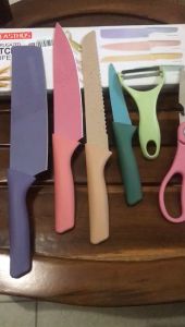 Pisau Dapur yang Tajam / Pisau 1 Set 6 Pcs /  Pisau Jepang Super Tajam / Set Alat Dapur Untuk Kado