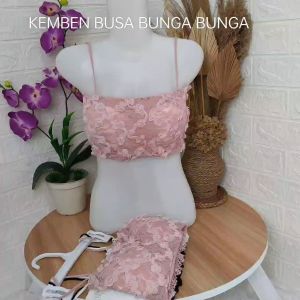 Kemben Busa Bunga Bunga Import Premium Fit M-XL Cup A-B / Kemben With Cup Bra Bunga Bunga / Kemben Import 3157