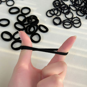 Black Hair Ties for Women Baby Hair Bands Childrens Hair Covers Low Hair Quantity Thin High Elasticity Hair Ropes