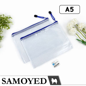 Tas Dokumen / Alat Tulis / Document / Stationery / Travel Zipper File Bag A5 Samoyed DCB-MD-A5