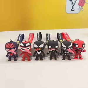 Gantungan Kunci Marvel Keychain Karakter Venom Black Panther Deadpool