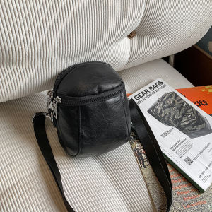 Retro Crossbody Phone Bag for Women Ins Street Style Mini Casual Single Shoulder Shell Bag Soft PU Leather Large Size