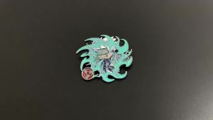 Bandai | NARUTO Uzumaki Naruto Uchiha Sasuke Gaara Cartoon Anime Peripheral Metal Badge Personality 2D Creative Brooch Holiday Gifts