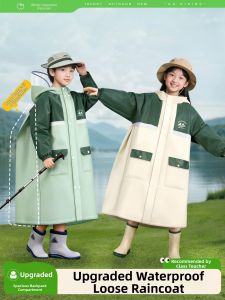 QUANYAN | Áo Mưa Chống Thấm Toàn Thân cho Học Sinh có Hỗ Trợ Ba Lô