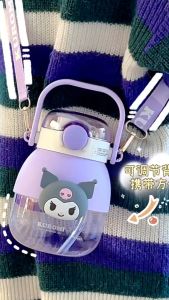 🔥Double Drinking Large Capacity Water Cup Cute And Good-Looking Summer Birthday Gift For Girls Kuromi Kettle
