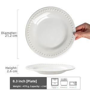Elegant Luxury Dotted Ceramic Dish