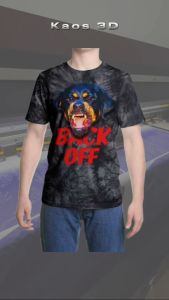 Kaos 3D 3 Dimensi Grwaling Dobermn Premium Bangkok Thailand