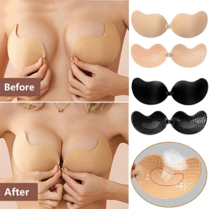 Push Up Bra Reusable Nipple Pad Self Adhesive Silicone Bra Washable Nipple Tape Invisible Seamless