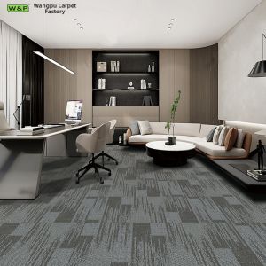 Eco-Friendly Flame-Resistant Thick Wear-Resistant Office Square Carpet