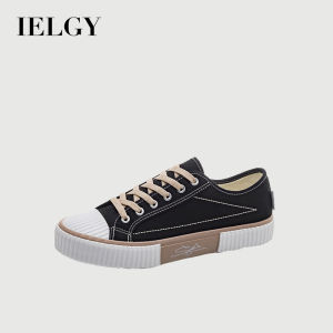 IELGY รองเท้าผ้าใบข้อต่ำผู้หญิงสไตล์เกาหลีเข้ากับทุกชุดรองเท้าผ้าใบนักเรียน