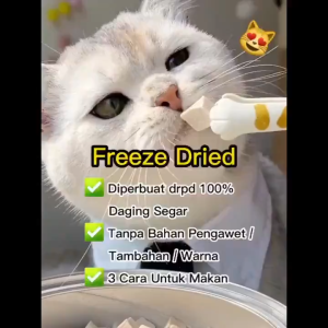 ฟรีซดรายแมว ขนมสุนัข น้ำหนักสุทธิ 500 กรัม อกไก่ฟรีซดราย อกไก่เต๋า ขนมสัตวเลี้ยงเพิ่มโปรตีน ฟู้ดเกรด