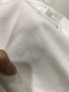 Vải thun cát Nhật màu trắng kem dày mềm rũ (khổ 1m5)may đầm váyáo kiểu đầm bodyquần suông