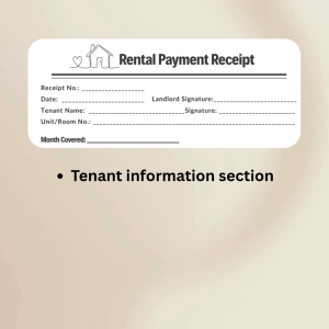 Rental Payment Receipt Pad | 100 Page