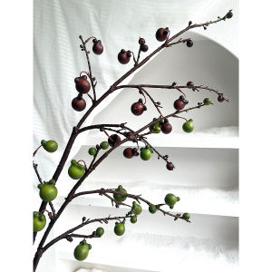 Đồ Trang Trí Nhà Cửa Đồ Trang Trí Phòng Khách TV Cabinet Đồ Trang Trí Giả Màu Cà Phê Nhiều Nhánh Hoa Hồng Giả Trunked Home Decor