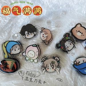 Photo Wall Decoration Acrylic Cute Little Clip Pp Color Hanging Photo Clip Gift Storage Clip Customization