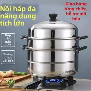 LIWAN | Stainless Steel Multipurpose Double Layer Steamer Large