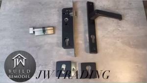 Lever Mortise Handle Set (Mix & Match) Cylinder Lock 70mm + Mortise Lock 85mm + Lever Handle/Escutcheon (Swing Door)