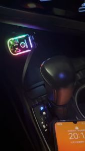 Retractable Car Charger with Starlight Type-C 120W Car Charger Adapter 4 in 1 Car Phone Charger with 2 USB Ports Star Top Light