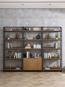 OUJUGEJIAJU | Rustic Industrial Style Bookcase and Storage Shelf