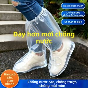 TANGJIXIONG | Bao Chân Cao Dày Trong Suốt Chống Trơn Trượt và Chống Nước