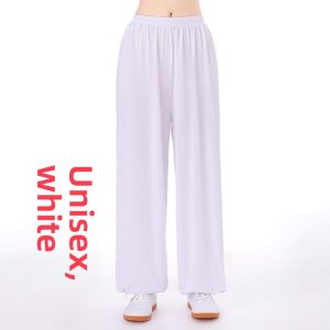 Tai Ji Pants Ice Silk Tai Ji Suit Womens Pants Mens Morning Exercise Summer Plus Size Loose Bloomers Practice Martial Arts Pants New Arrival