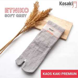 Kaos Kaki Muslimah Premium Kaos Kaki Motif KOSAKI ETNIKO-SOFT GREY