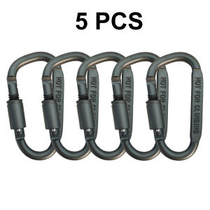 Aluminum D-Ring Locking Camping Carabiners Spring Link HooksKey Ring Backpack Clip for Outdoor Hiking Camping NOT for Climbing